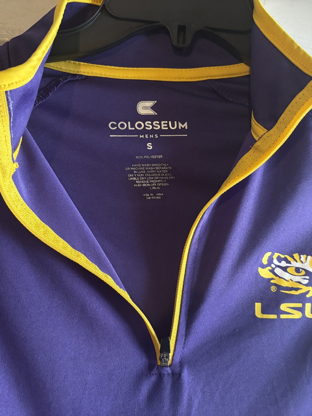 Colosseum Men's Purple and Gold LSU Quarter-Zip Pullover
